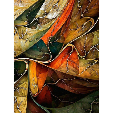 Abstract Waves V White Modern Wood Framed Art Print by Medeiros, Celito