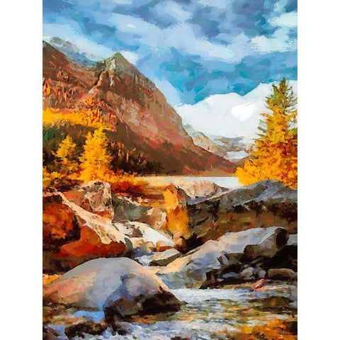Dolomity Mountains I Black Modern Wood Framed Art Print by Medeiros, Celito
