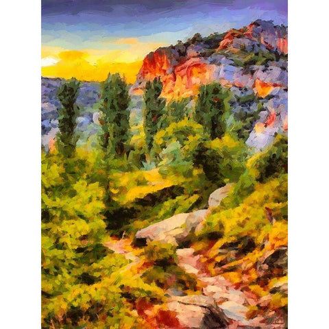 Dolomity Mountains III Black Modern Wood Framed Art Print by Medeiros, Celito