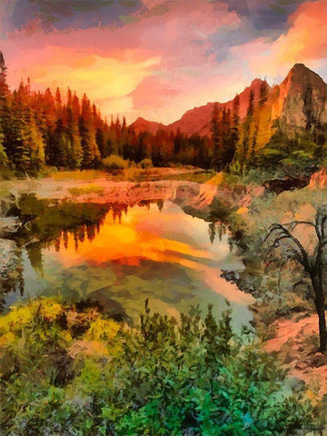 Dolomity Mountains IV Black Ornate Wood Framed Art Print with Double Matting by Medeiros, Celito