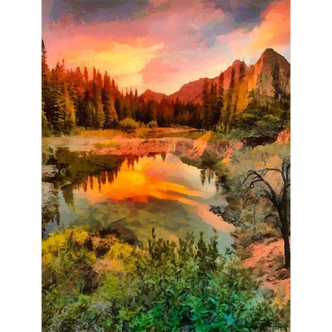 Dolomity Mountains IV Black Modern Wood Framed Art Print by Medeiros, Celito