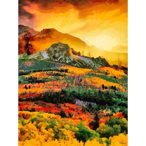 Dolomity Mountains VI Gold Ornate Wood Framed Art Print with Double Matting by Medeiros, Celito