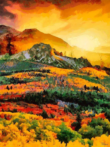 Dolomity Mountains VI White Modern Wood Framed Art Print with Double Matting by Medeiros, Celito