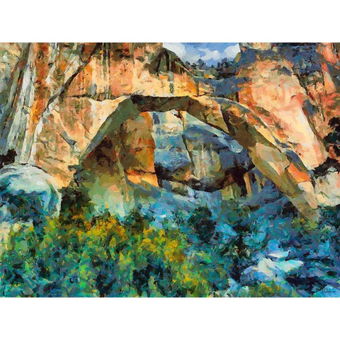 National Parks 15 Black Modern Wood Framed Art Print with Double Matting by Medeiros, Celito