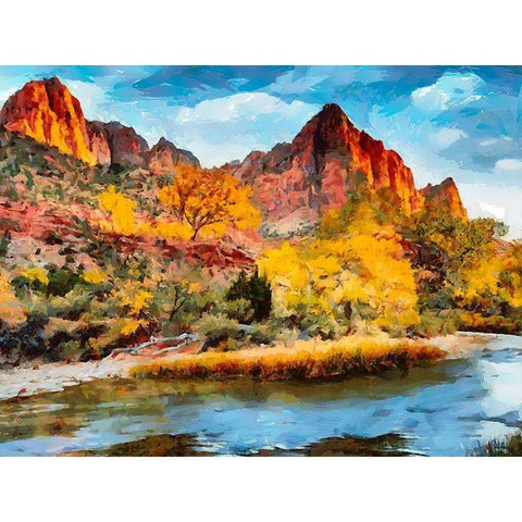 Great National Parks II Black Modern Wood Framed Art Print with Double Matting by Medeiros, Celito