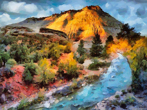 Great National Parks III Black Ornate Wood Framed Art Print with Double Matting by Medeiros, Celito