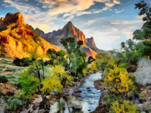 Great National Parks IV Black Ornate Wood Framed Art Print with Double Matting by Medeiros, Celito