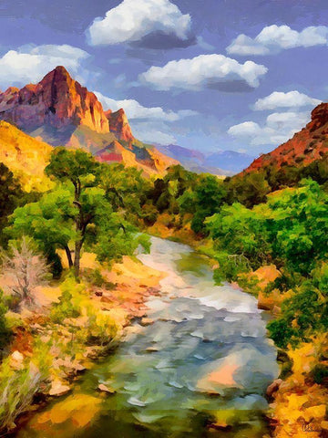 Great National Parks V Black Ornate Wood Framed Art Print with Double Matting by Medeiros, Celito