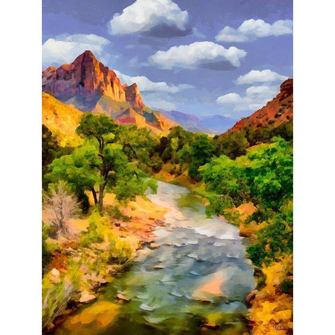 Great National Parks V Gold Ornate Wood Framed Art Print with Double Matting by Medeiros, Celito