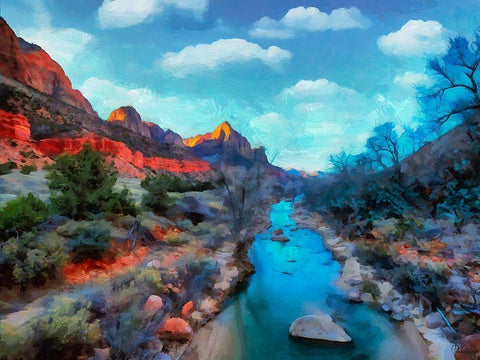 Great National Parks VI White Modern Wood Framed Art Print with Double Matting by Medeiros, Celito