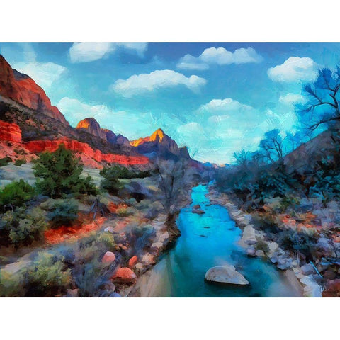 Great National Parks VI Black Modern Wood Framed Art Print by Medeiros, Celito