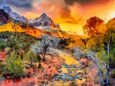 Great National Parks X White Modern Wood Framed Art Print with Double Matting by Medeiros, Celito