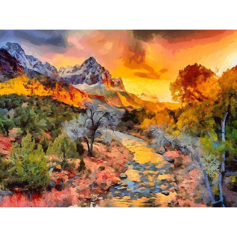 Great National Parks X Black Modern Wood Framed Art Print with Double Matting by Medeiros, Celito