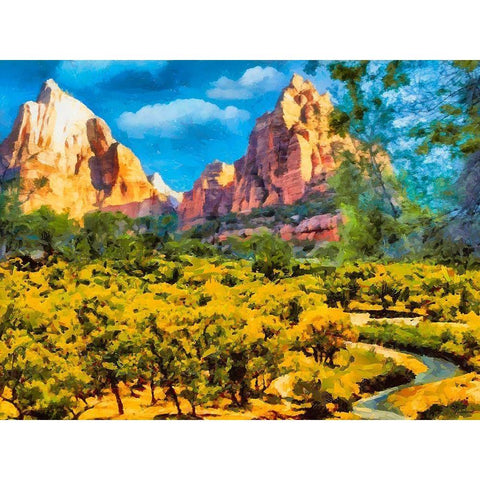 Great National Parks XII Black Modern Wood Framed Art Print by Medeiros, Celito