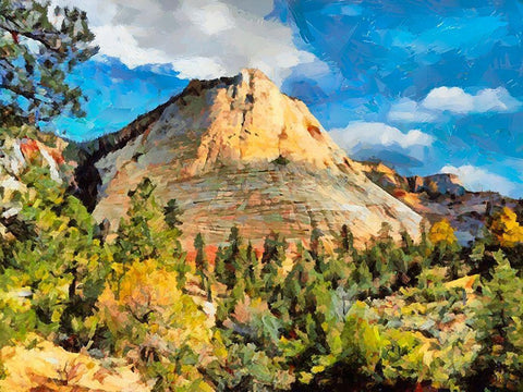 Great National Parks XIII Black Ornate Wood Framed Art Print with Double Matting by Medeiros, Celito