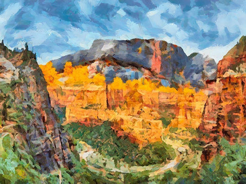Beauty of Rocks VIII White Modern Wood Framed Art Print with Double Matting by Medeiros, Celito