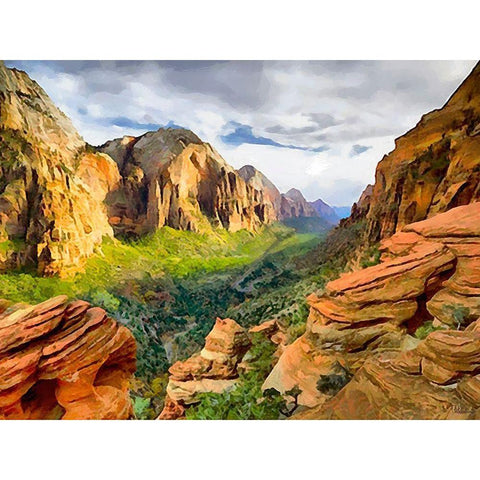 Beauty of Rocks IX Gold Ornate Wood Framed Art Print with Double Matting by Medeiros, Celito