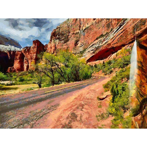 Beauty of Rocks XIV Black Modern Wood Framed Art Print with Double Matting by Medeiros, Celito