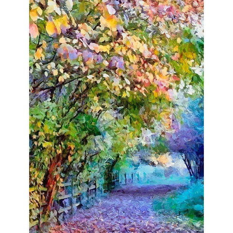 All Colors of Spring White Modern Wood Framed Art Print by Medeiros, Celito