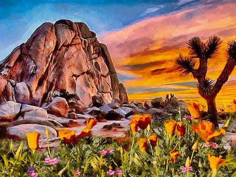 Beauty of Rocks XVIII White Modern Wood Framed Art Print with Double Matting by Medeiros, Celito