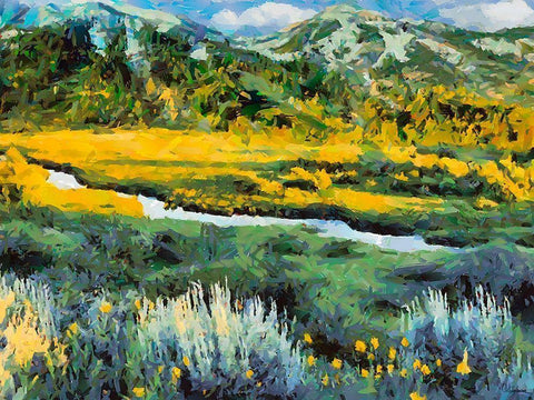 Great National Parks II Black Ornate Wood Framed Art Print with Double Matting by Medeiros, Celito