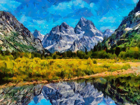 Great National Parks III Black Ornate Wood Framed Art Print with Double Matting by Medeiros, Celito