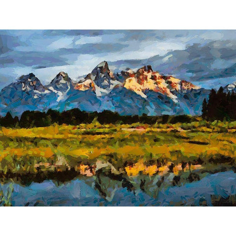 Great National Parks VI Gold Ornate Wood Framed Art Print with Double Matting by Medeiros, Celito