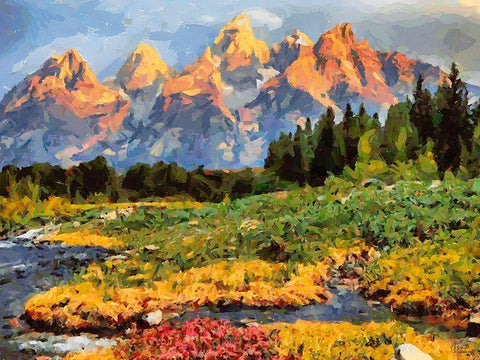 Great National Parks VII Black Ornate Wood Framed Art Print with Double Matting by Medeiros, Celito