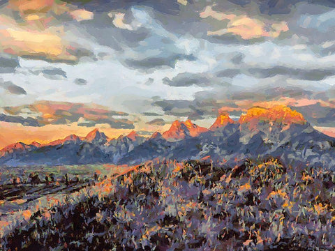 Great National Parks XII Black Ornate Wood Framed Art Print with Double Matting by Medeiros, Celito