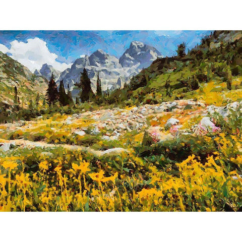 Great National Parks XIII Gold Ornate Wood Framed Art Print with Double Matting by Medeiros, Celito