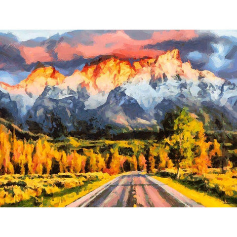 Great National Parks XVIII White Modern Wood Framed Art Print by Medeiros, Celito