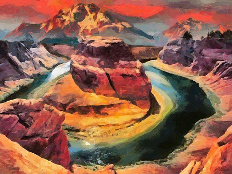 Great National Parks XXI Black Ornate Wood Framed Art Print with Double Matting by Medeiros, Celito