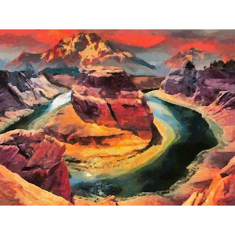 Great National Parks XXI Gold Ornate Wood Framed Art Print with Double Matting by Medeiros, Celito