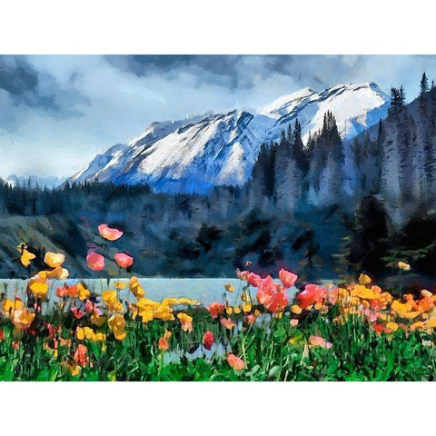 Great National Parks XXII Black Modern Wood Framed Art Print by Medeiros, Celito