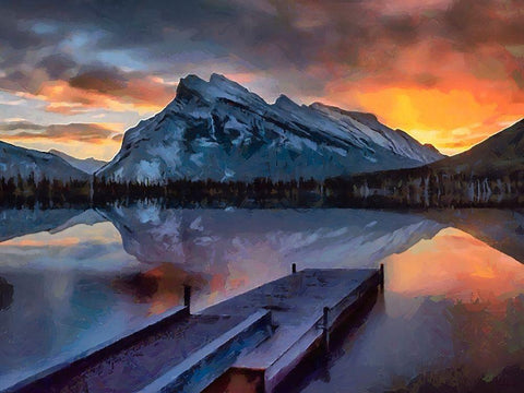 Great National Parks XXIV Black Ornate Wood Framed Art Print with Double Matting by Medeiros, Celito