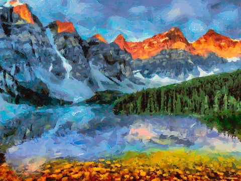 Great National Parks XXVI White Modern Wood Framed Art Print with Double Matting by Medeiros, Celito