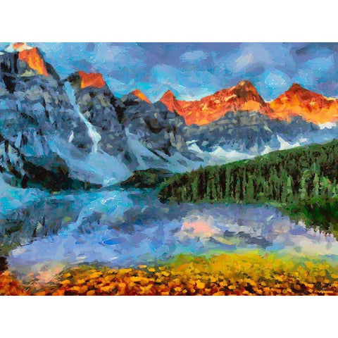 Great National Parks XXVI Black Modern Wood Framed Art Print by Medeiros, Celito