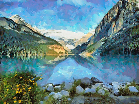 Great National Parks XXVII White Modern Wood Framed Art Print with Double Matting by Medeiros, Celito