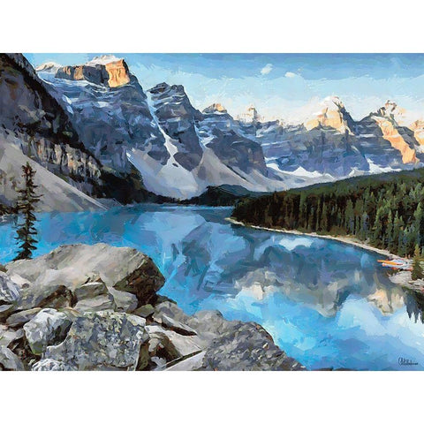 Great National Parks XXVIII Black Modern Wood Framed Art Print by Medeiros, Celito