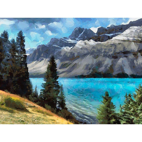 Great National Parks XXX White Modern Wood Framed Art Print by Medeiros, Celito