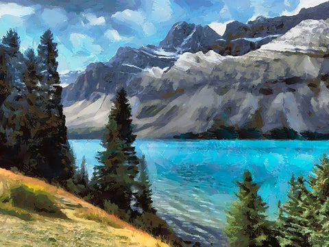 Great National Parks XXX Black Ornate Wood Framed Art Print with Double Matting by Medeiros, Celito