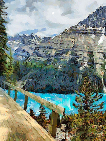 Great National Parks XXXI White Modern Wood Framed Art Print with Double Matting by Medeiros, Celito