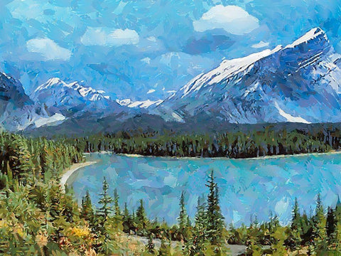 Great National Parks XXXII White Modern Wood Framed Art Print with Double Matting by Medeiros, Celito