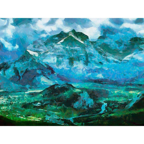 Great National Parks XXXIII White Modern Wood Framed Art Print by Medeiros, Celito