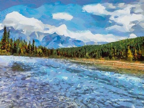 Great National Parks XXXIV White Modern Wood Framed Art Print with Double Matting by Medeiros, Celito