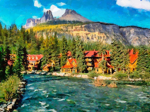 Great National Parks XXXV Black Ornate Wood Framed Art Print with Double Matting by Medeiros, Celito