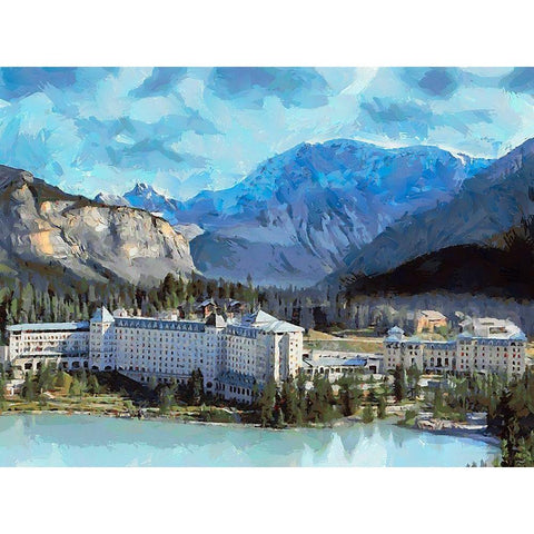 Great National Parks XXXVII White Modern Wood Framed Art Print by Medeiros, Celito