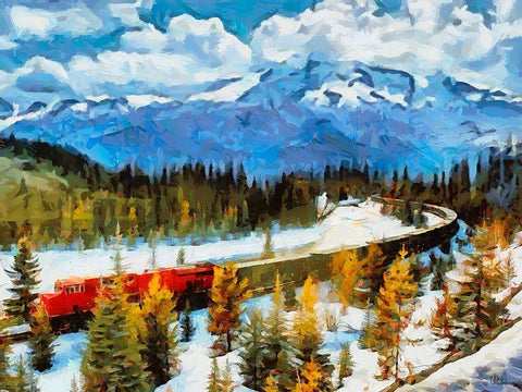 Great National Parks XXXVIII Black Ornate Wood Framed Art Print with Double Matting by Medeiros, Celito