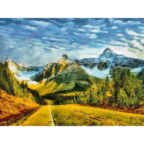 Great National Parks XXXIX White Modern Wood Framed Art Print by Medeiros, Celito