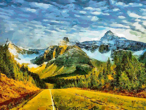 Great National Parks XXXIX Black Ornate Wood Framed Art Print with Double Matting by Medeiros, Celito